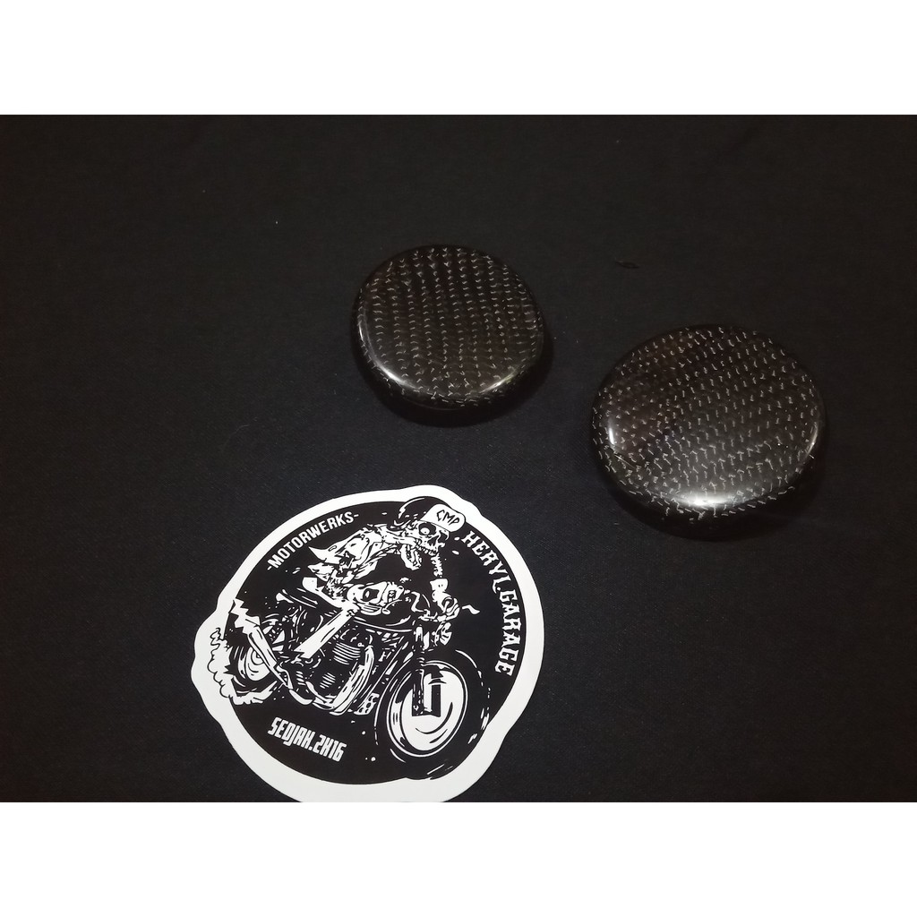 TUTUP TANGKI CARBON KEVLAR ORIGINAL ASLI YAMAHA RX KING MIO JUPITER Z MX F1ZR V75 V80 VEGA DLL PNP