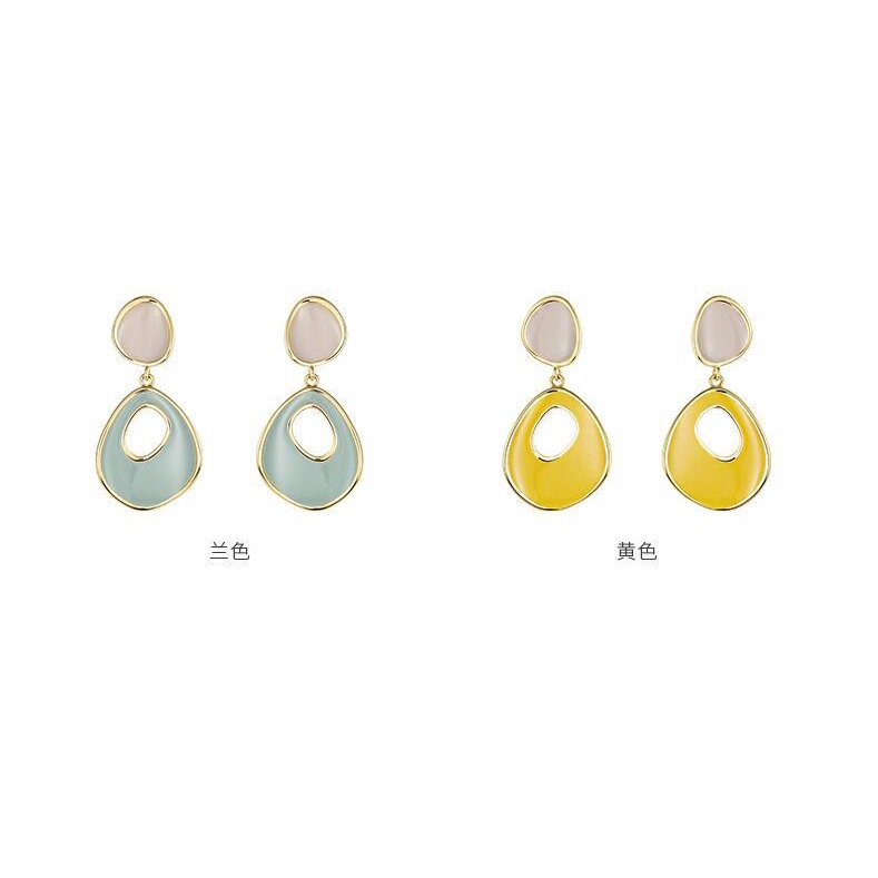 925 jarum perak dua warna anting-anting untuk wanita Korea anggun online influencer anting-anting 20