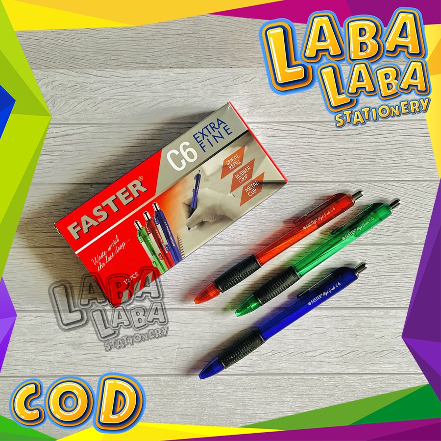 

LabalabaStationery Pen Faster C6 Cetek (Lusin)