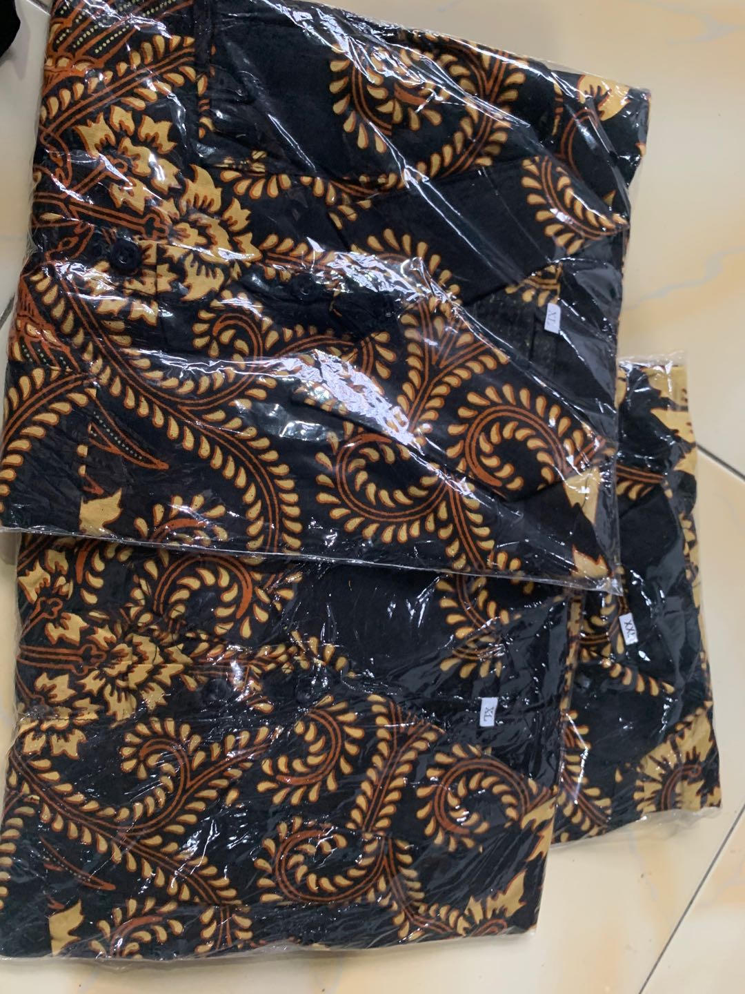 Batik Couple Keluarga Sania Ruffle Ori Ndoro Jowi Dnt Motif Pare Ngadek