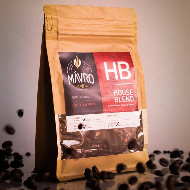 

Kopi House Bali Blend Robusta Arabika 250gr. Biji Kopi