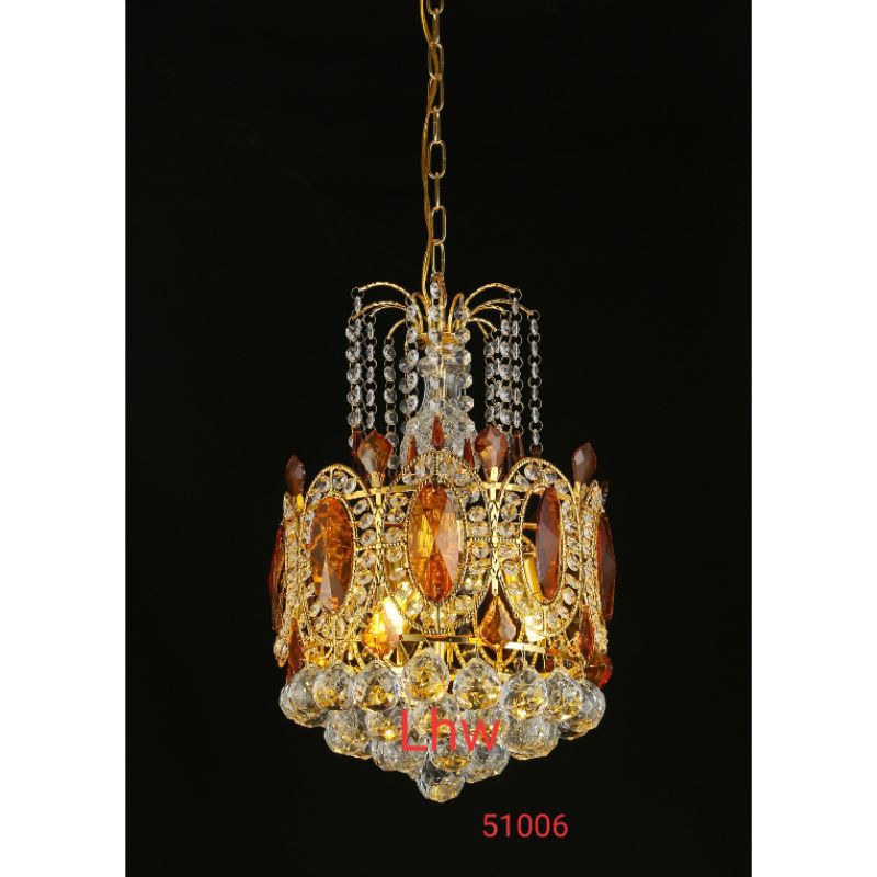 Lampu hias gantung kristal minimalis dekorasi ruang tamu,ruang keluarga