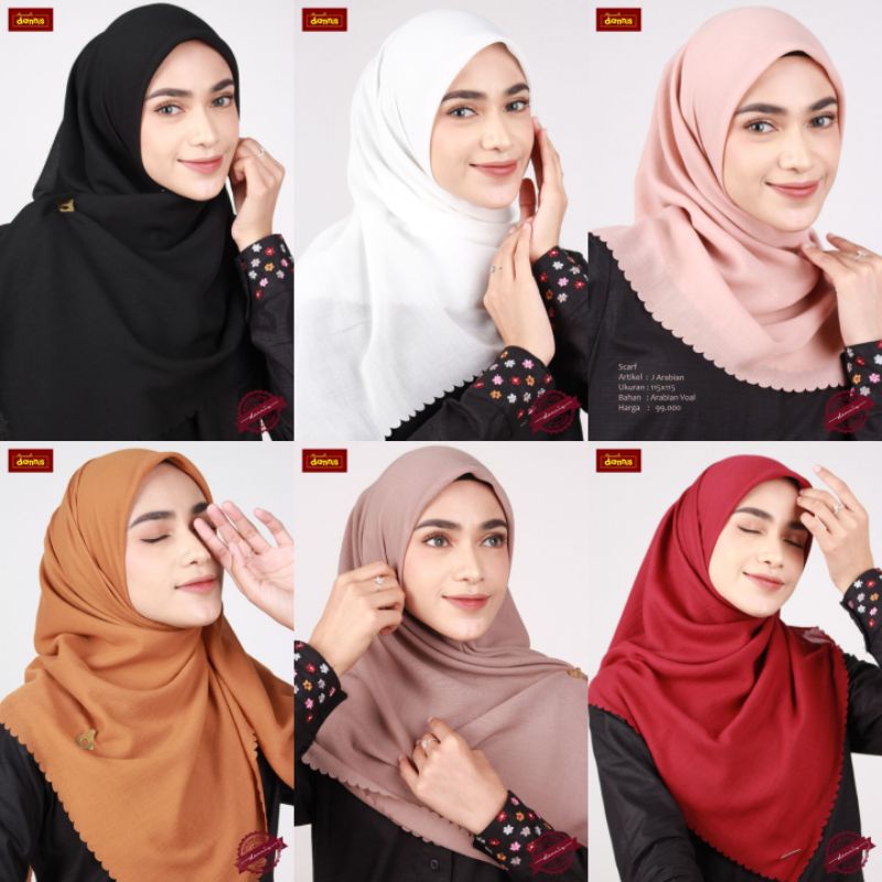 SCARF/SCRAFT/JILBAB SEGI EMPAT VOAL SCARFT ARABIAN DANNIS