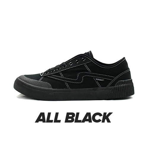 Sepatu Sneakers Pria Patrobas Equip Low Black White / Charcoal Grey / All Black / Navy / Gum / Maroon Original 100%-All Black