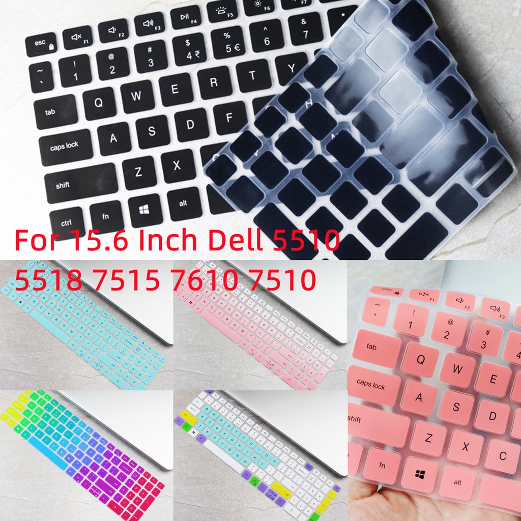 Cover Pelindung Keyboard Bahan Silikon Ultra Tipis Anti Debu Untuk Dell 5510 5518 7515 7610 7510