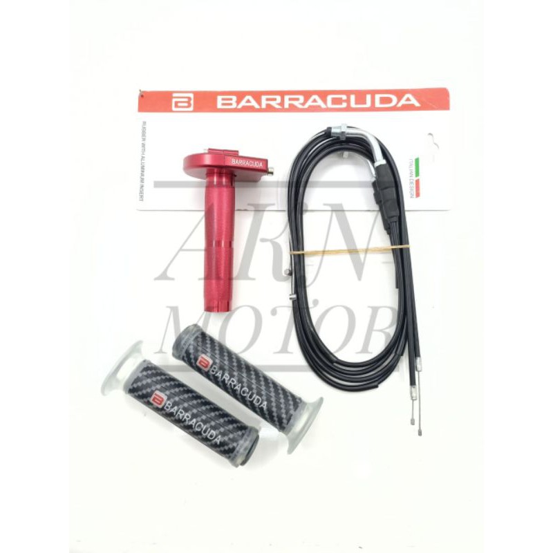 gas spontan barracuda 2 kabel free handgrip universal semua motor pnp