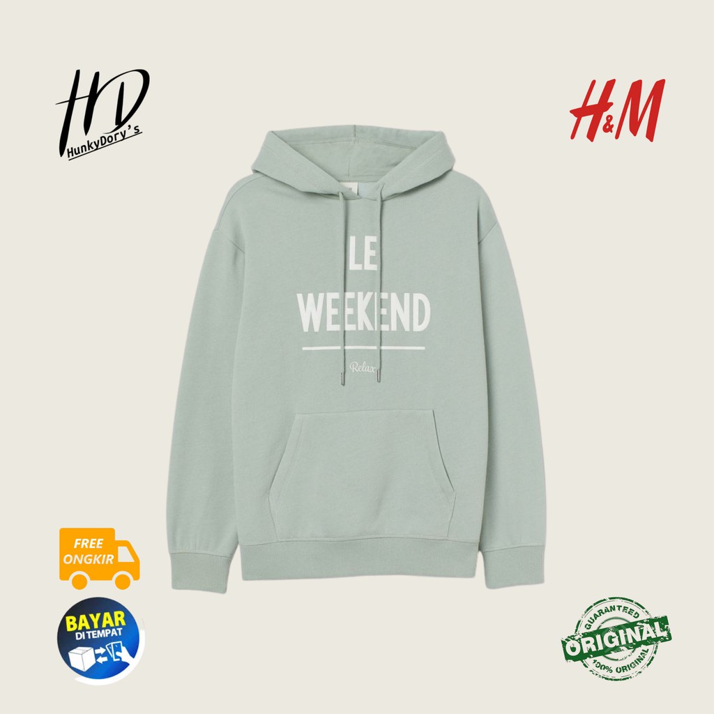 HOODIE JAKET PRIA WANITA H&M HNM LEE WEEKEND 'TOSCA' ORIGINAL