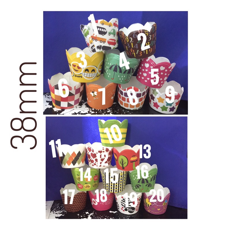 FORA Bruder Cup Mini Multi Design Warna 38x40mm isi 25 pcs Muffin cup