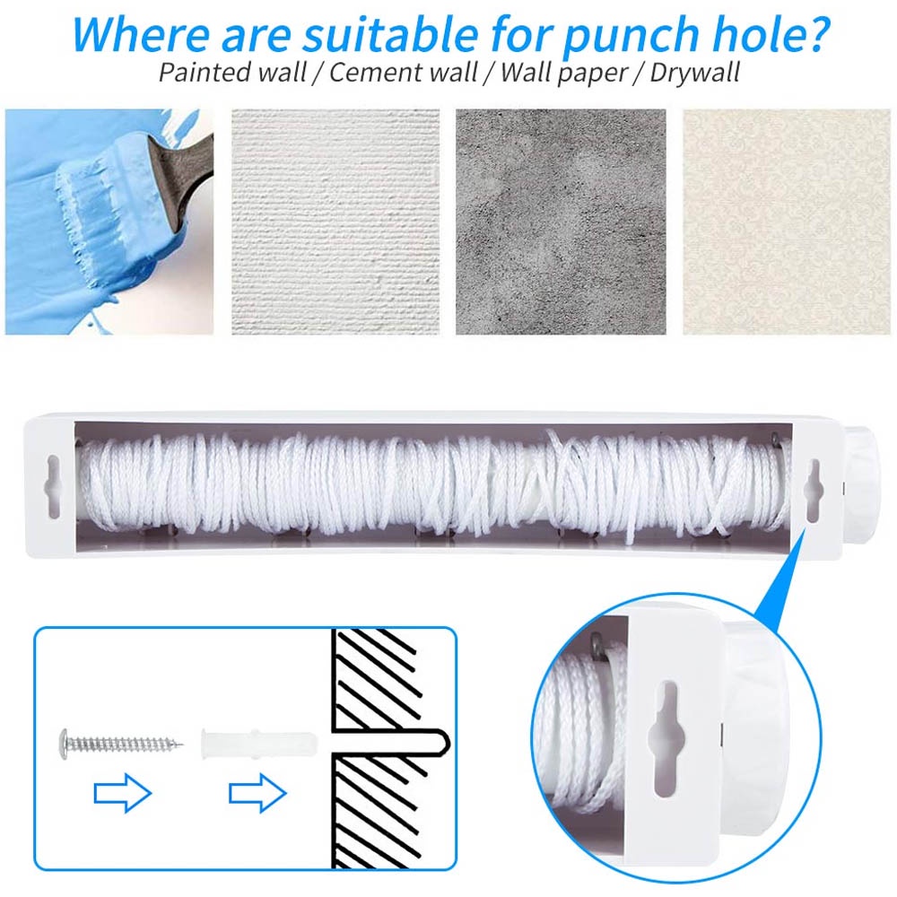 Multifunctional Clothes Hanger Bisa Di Lipat Dan Di Panjangkan Jemuran Otomatis Praktis Dengan 5 Tali J105 RANDOM