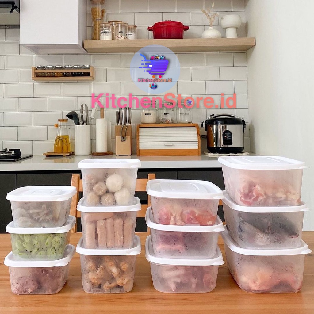 TOPLES PLASTIK BENING CALISTA RUMOI 12PCS TOPLES KULKAS TEMPAT KOTAK WADAH BOX PENYIMPANAN MAKANAN BUMBU DAPUR FOOD CONTAINER FOOD STORAGE FOOD PREPARATION LUNCH BOX SET TOPLES PLASTIK KULKAS SET