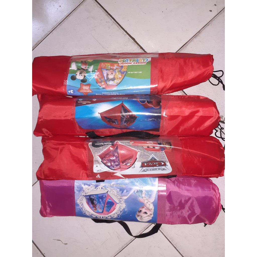 Tenda Camping Tenda Anak Piknik Baby Tent Camp Motif Lucu Praktis