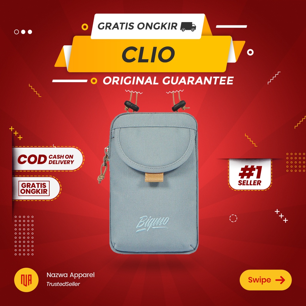 TAS SELEMPANG SLING BAG BIGMO CLIO SEA SALT