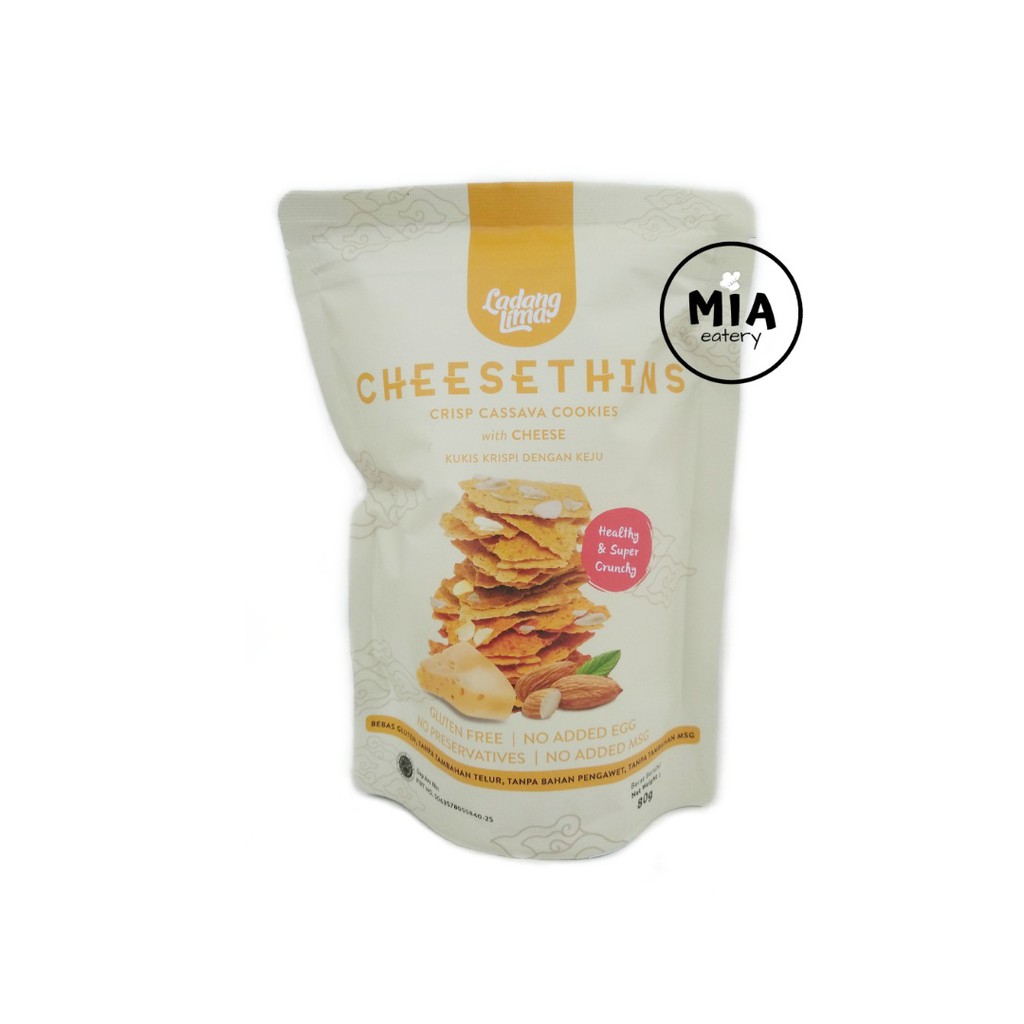 

Cheesethins Cookies Gluten Free Ladang Lima 80 gram