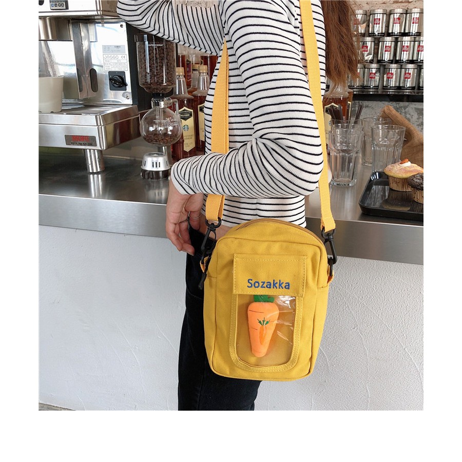 TM-44 tas mini mustard selempang bag wanita casual import korea jepang