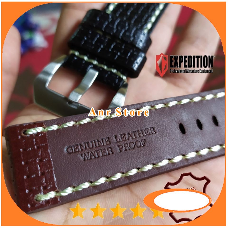 Tali Kulit Jam Tangan Expedition Handycrafts Waterproof 22 mm 24 mm