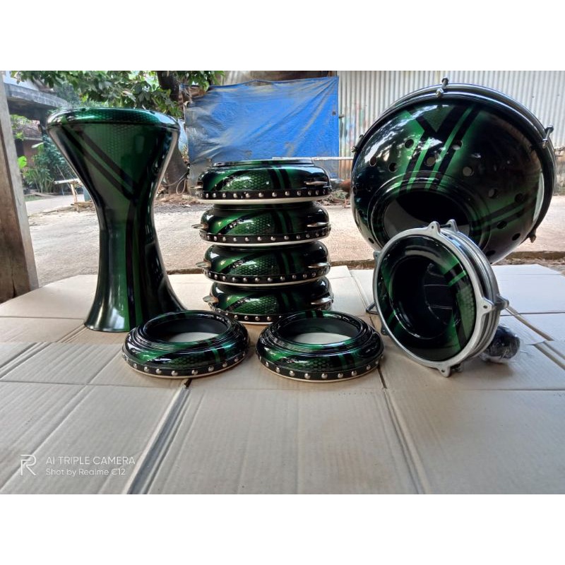 Rebana Hadroh Jepara Motif full Set