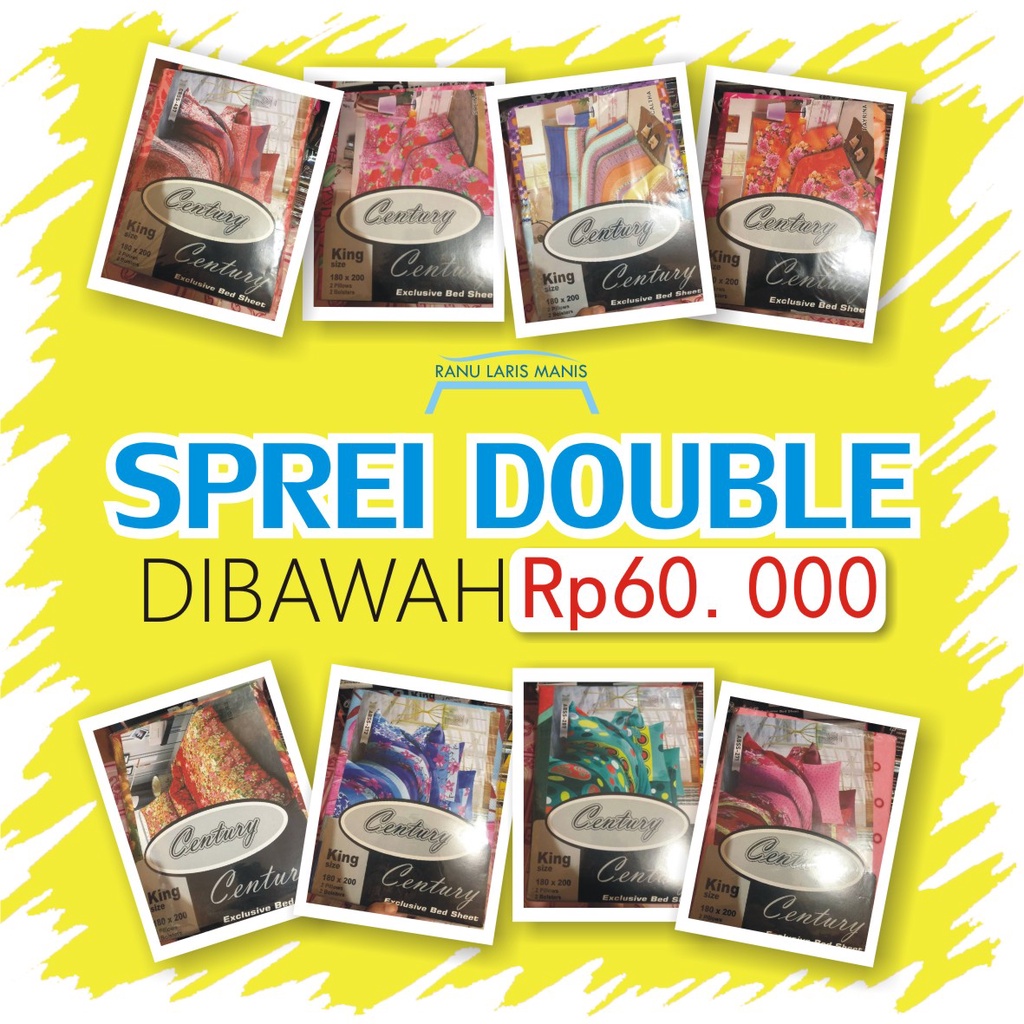 Sprei Ukuran 180x200 Nomor 1 Century Lady Diana Seperei Nomer Satu Anak Century Lady Diana No 180 X 