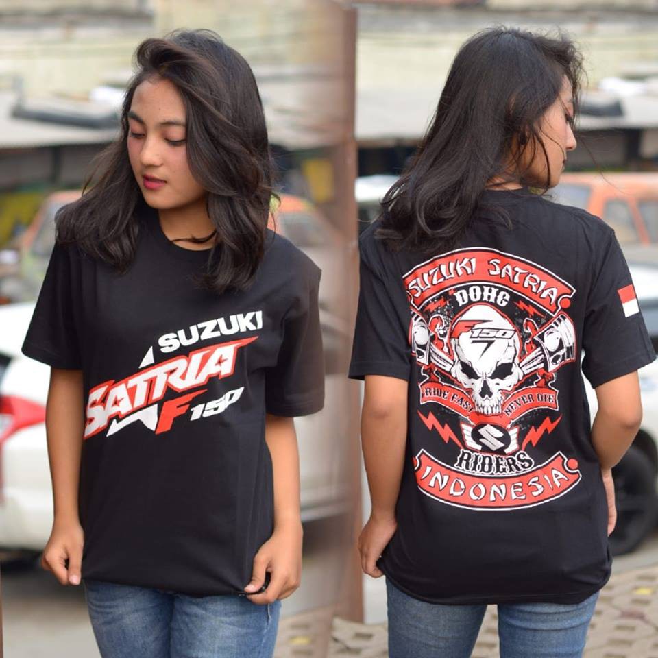 Tshirt Satria FU Bisa BAYAR DITEMPAT / COD Baju Motor Satria F150 Kaos SUZUKI Satria FU Baju Kaos FU