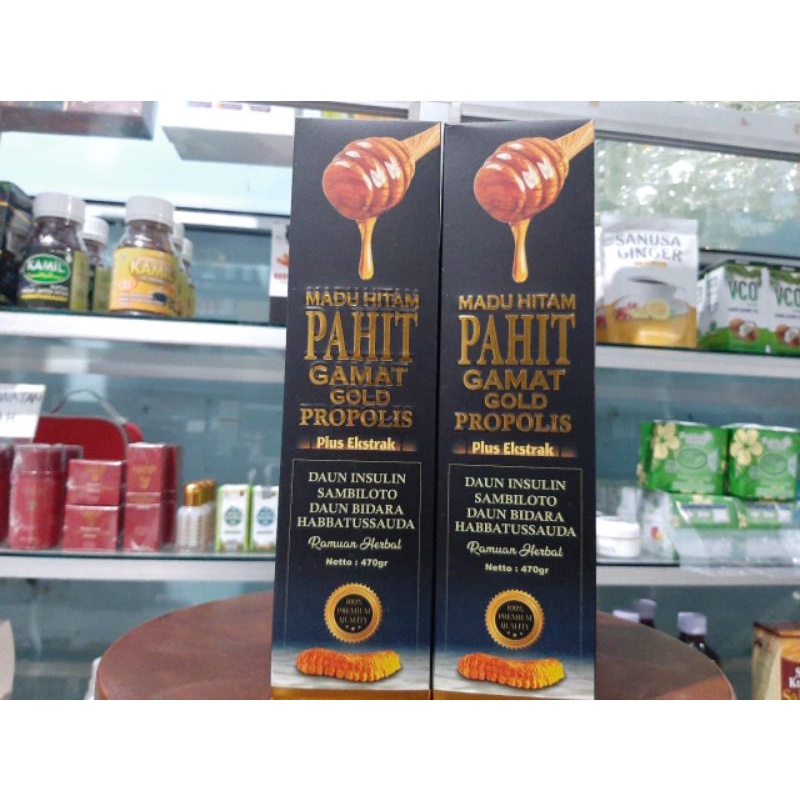 

Madu Hitam Pahit SAMBILOTO, GAMAT GOLD Plus Propolis | Madu Pahit Kautsar