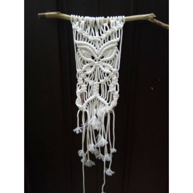 Macrame hiasan dinding kupu2 & burung hantu/wall decor hanging