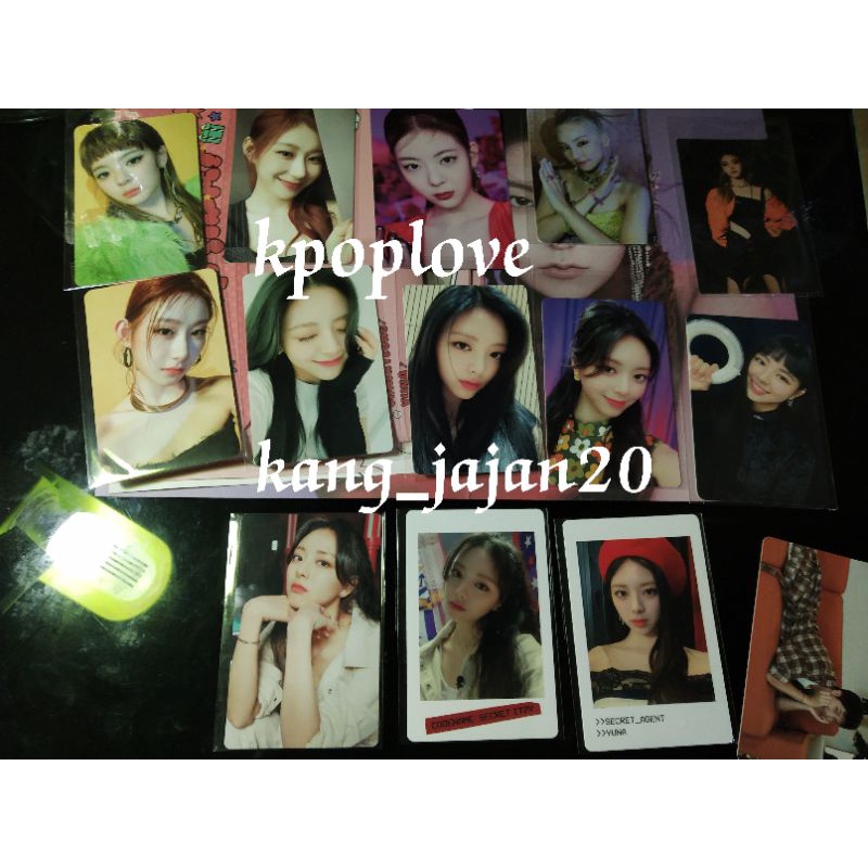 BACA DESKRIPSI pc/phothocard YUNA,YEJI,CHAER nbd june,april,may trading card