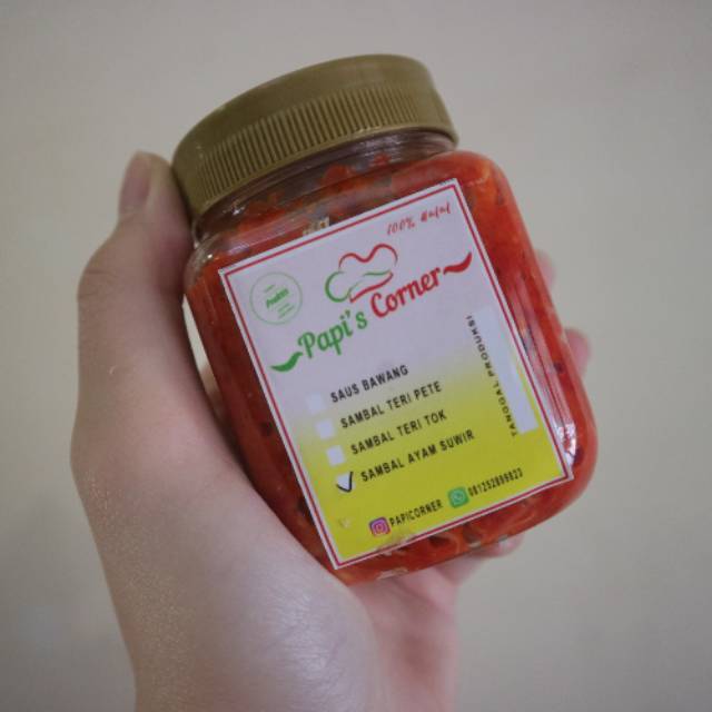 

Sambel Papi Corner BabyCumi Sambel Ayam Suwir Sambel Teri pete Sambel Dendeng Suwir