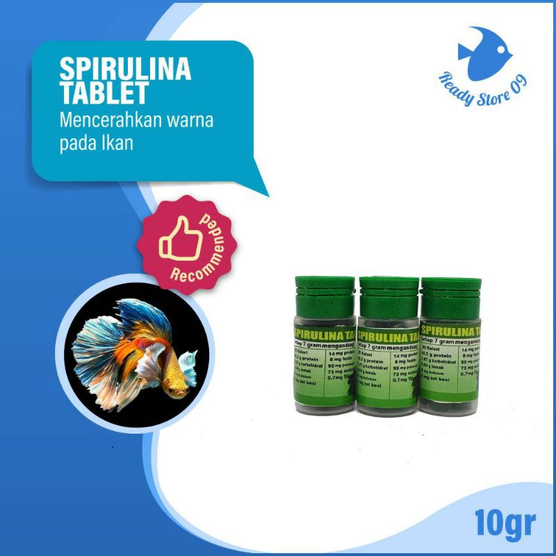 SPIRULINA TABLET 10GR +- 40 TABLET