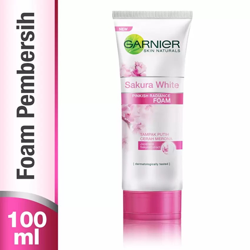 

terlaris Garnier Sakura White Pinkish Radiance Gentle Foam - 100 ml (besar)