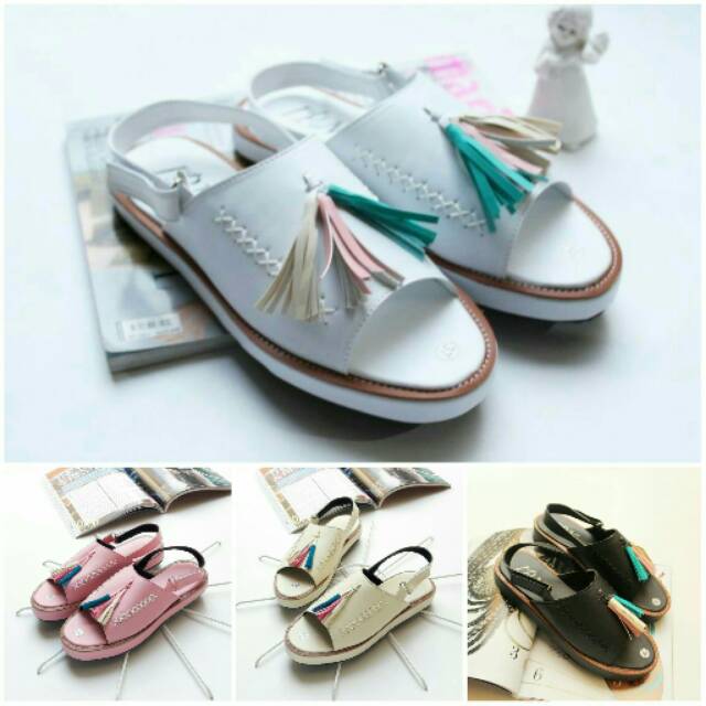 SANDAL TALI LONCENG WANITA DEPATU FLATFORM CEWEK SANTAI MAIN MALL RUMBE LUCU RUBI MURAH MODEL IMPORT