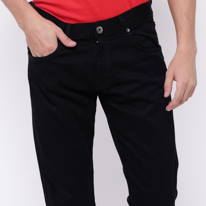 New Product Edwin Celana Jeans Reguler Fit Pria Panjang Black 506-72-Black Free Ongkir