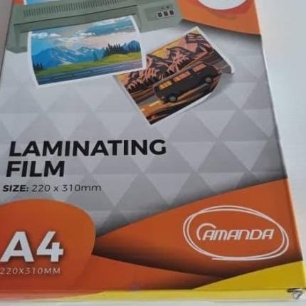 

Update! LAMINATING AMANDA F4 dan A4 ISI 100 LEMBAR / PLASTIK LAMINATING F4 dan A4