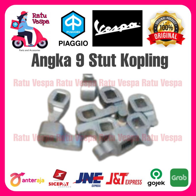 Angka 9 Stut Kopling Vespa Import Kuat dan Tebal