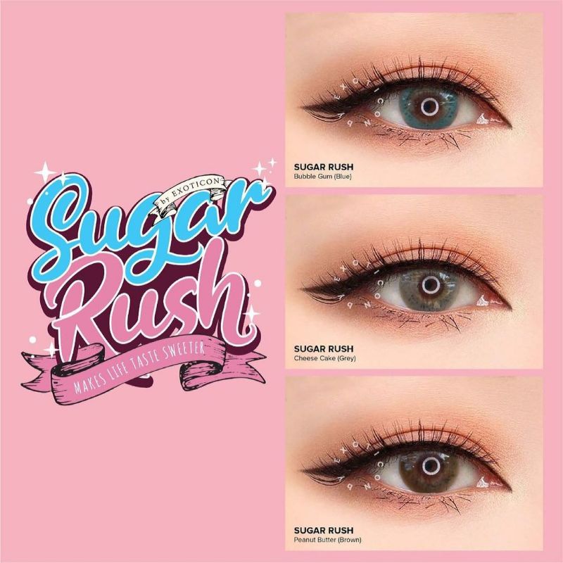 Sugar Rush Softlens 14.2mm Only Plano Surabaya