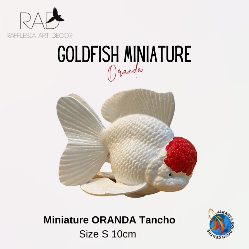 PATUNG IKAN KOKI ORANDA TANCHO ( size S: 10cm )