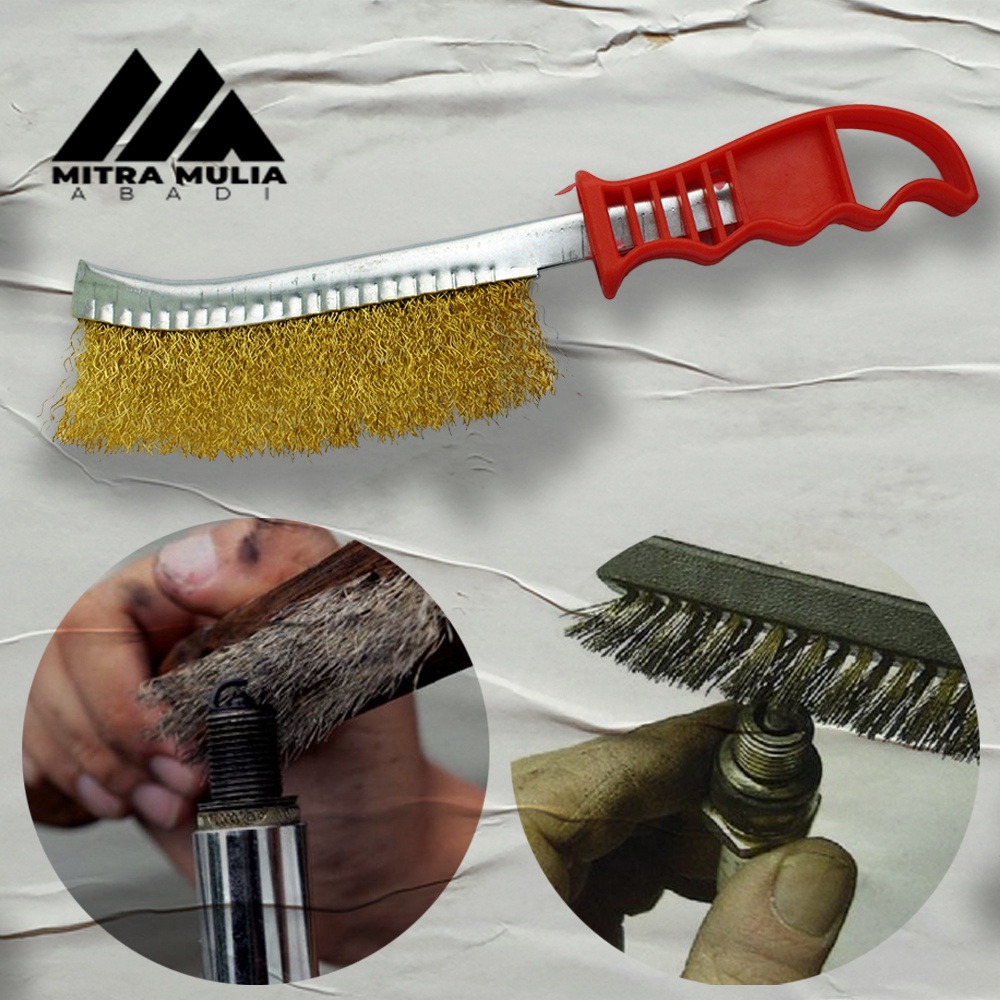 SIKAT KAWAT BRASS KUNINGAN | ANTI KARAT | HAND BRUSH