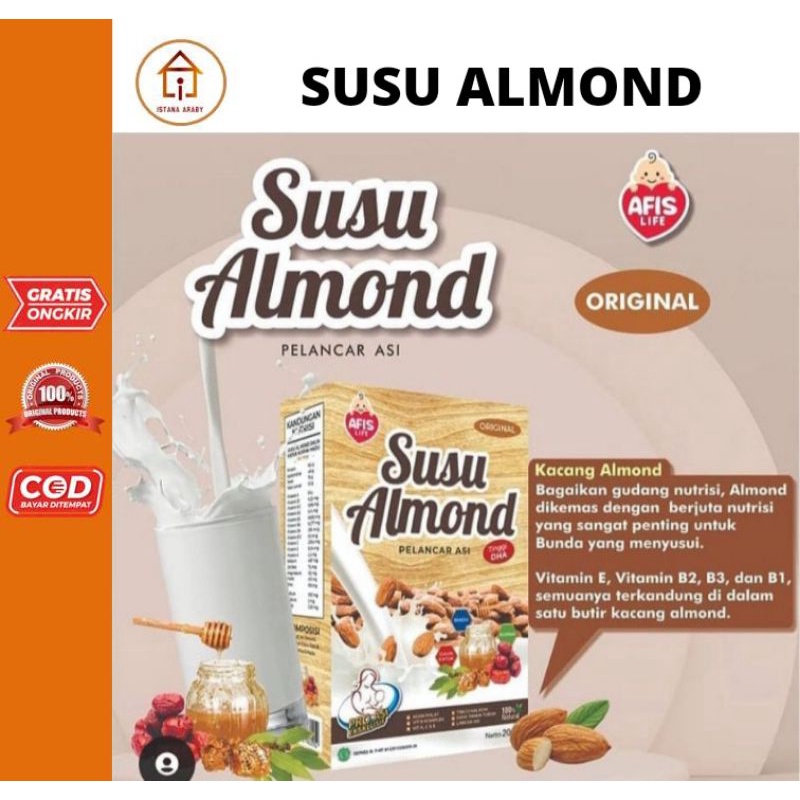 

SUSU ALMOND RASA ORIGINAL/SUSU BUBUK PELANCAR ASI ORIGINAL/MPASI/TERLARIS