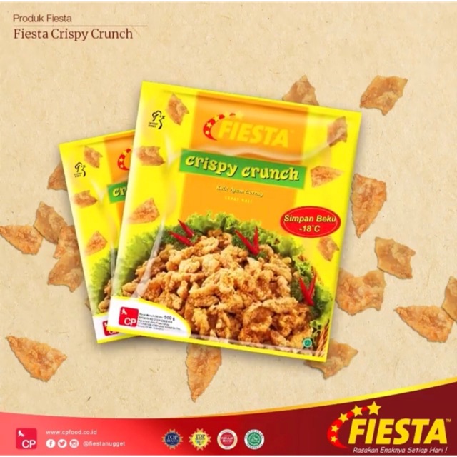 

Fiesta Crispy Crunch Kulit Ayam Murah ENAK 360gr