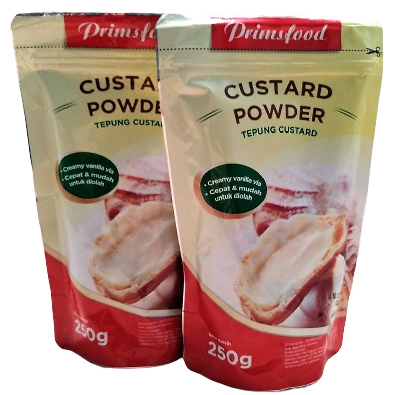 

Primsfood Custard Powder 250gr Prims Food Tepung Custard Vla Instant