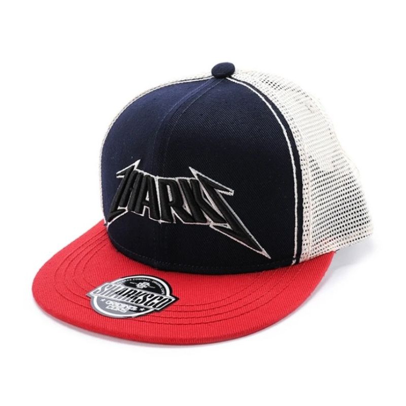Topi Baseball Casual Pria Sharks Cap Denim Original limited edition