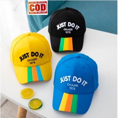 Topi Anak Bordir Just Do It Usia 2-10 Tahun Laki Perempuan