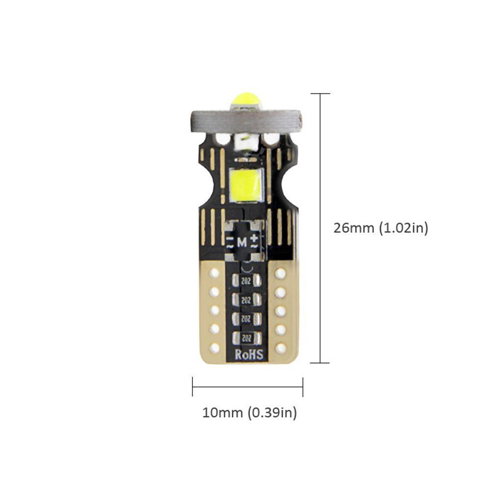 Populer 2Pcs Lampu Plat Lampu Bohlam Cahaya Putih3030 3SMD COB LED Dome Map