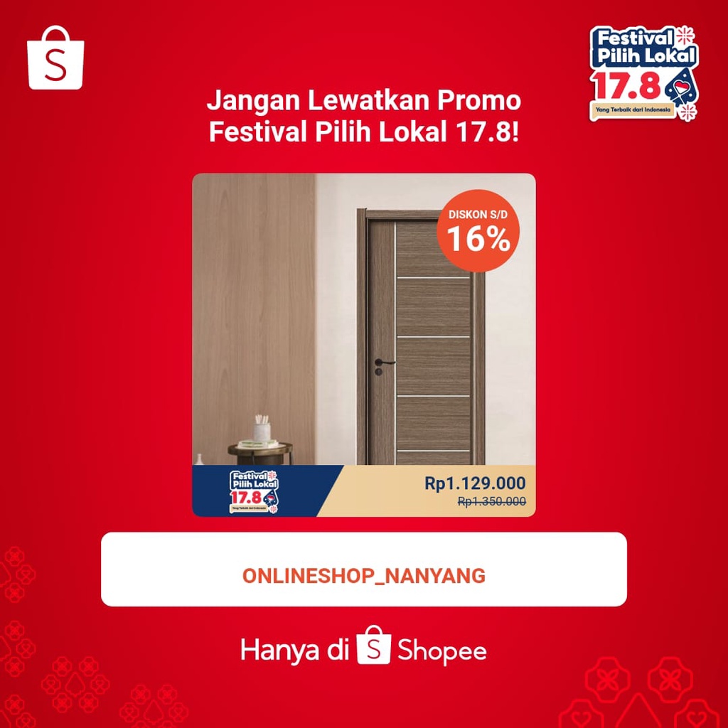 (ON) Set Pintu Termurah!!! pintu kayu kusen aluminium minimalis / set
pintu kayu kusen aluminium /set pintu modern BERKUALITAS/ pintu kayu/
pintu rumah/ pintu+kusen