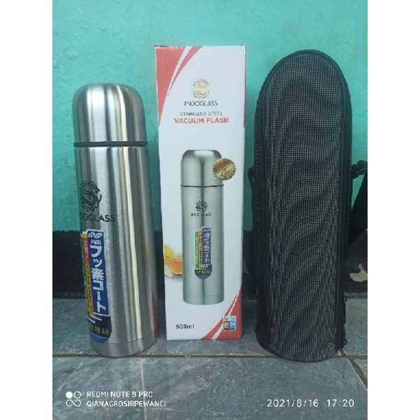 Termos air panas tremos stainless still 500ml free tas termos air panas polos
