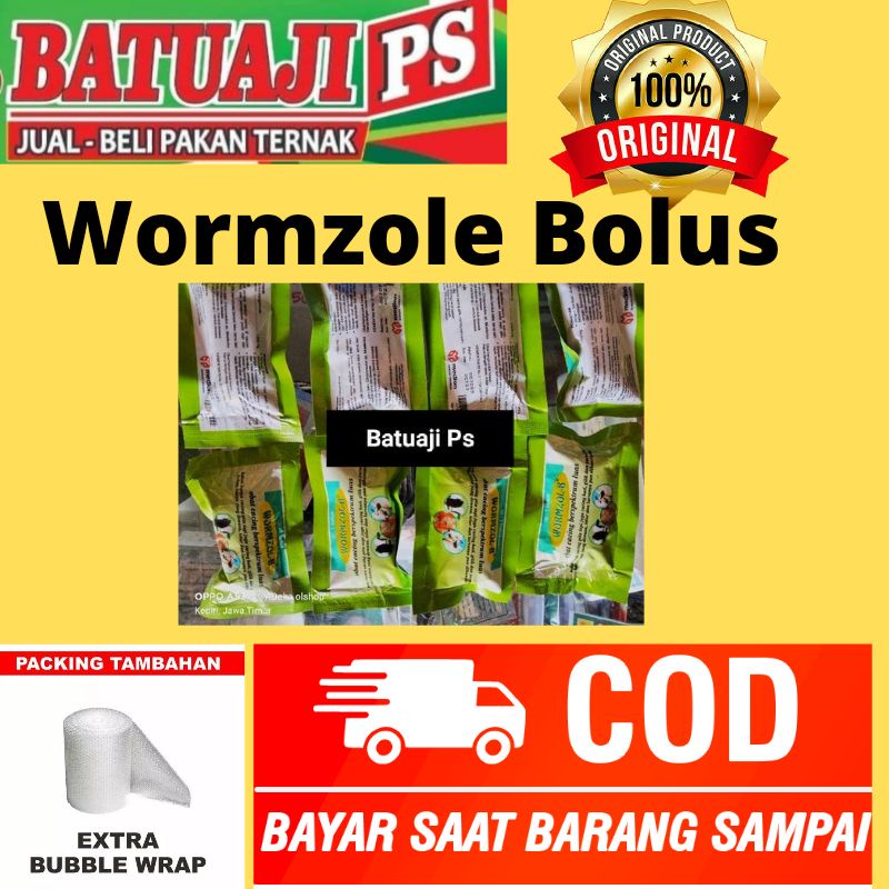 Wormzole 1 bolus /obat cacing sapi kambing