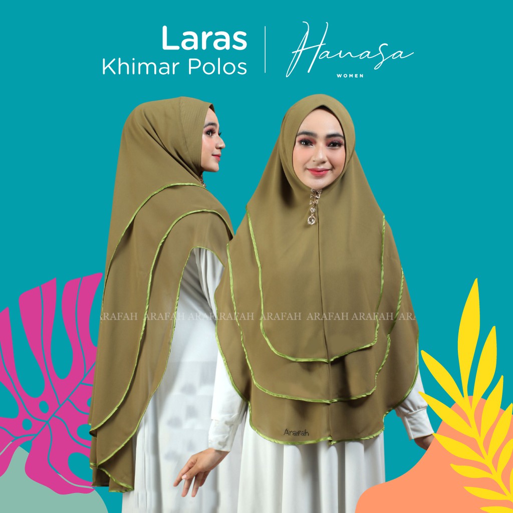 KHIMAR LARAS POLOS. KHIMAR CERUTY POLOS. HIJAB CERUTY 3 LAYER. HIJAB HANASA ORIGINAL