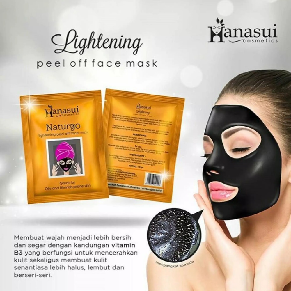 HANASUI Naturgo Peel Off Mask - 10gr (Masker Mengangkat Sel Kulit Mati )