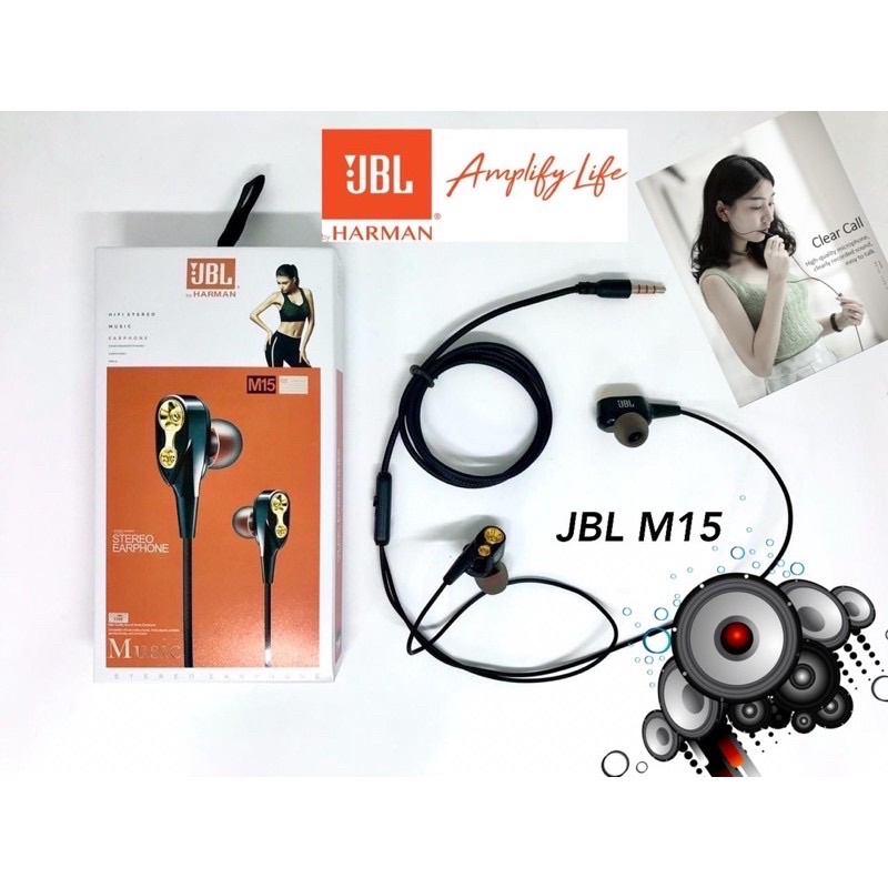 Handsfree JB-11 M15 JBL Merek Branded Double Sound Headset Universal SPORTS JB11 Earphone By Sen/Earphone Purebass JB-11 Termurah Terlaris