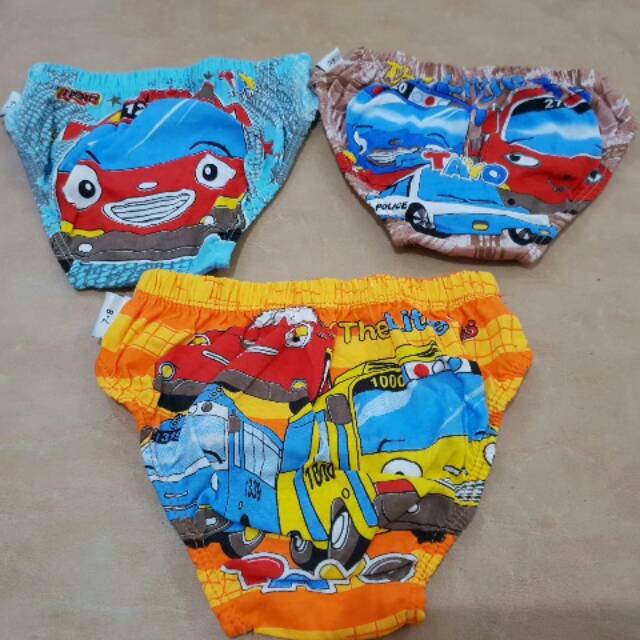 Celana Dalam size XXL anak cowok kotakan isi 3