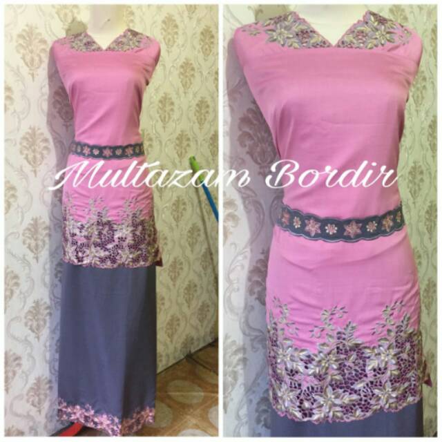 Bahan baju kurung bordir