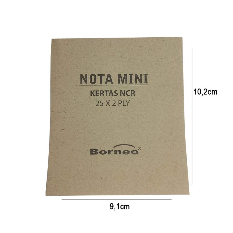 NOTA KONTAN 2 PLY KECIL BORNEO